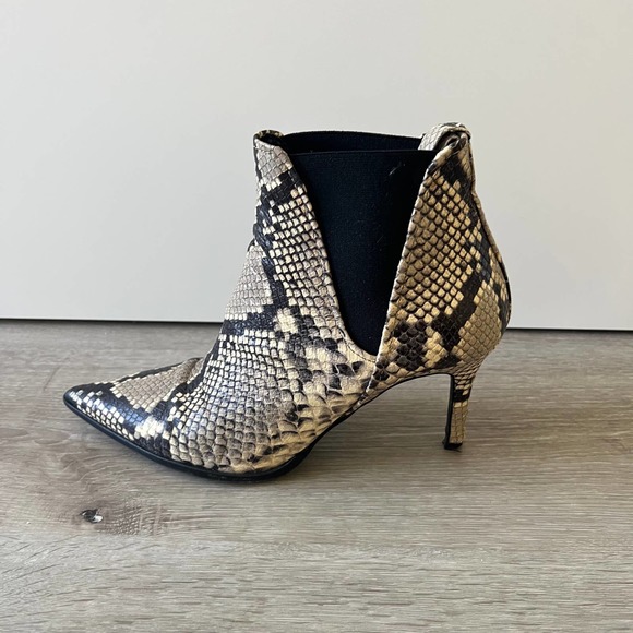 Zara Snakeskin Booties size EU 40 / US 9 - Picture 7 of 12